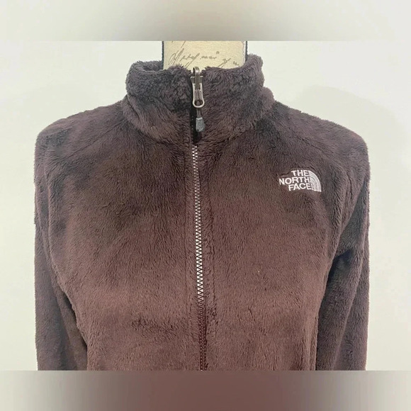 The North Face Osito Silken Raschel Fleece Jacket Dark Purple Size Medium - Picture 2 of 10